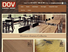 Tablet Screenshot of dovvloeren.nl